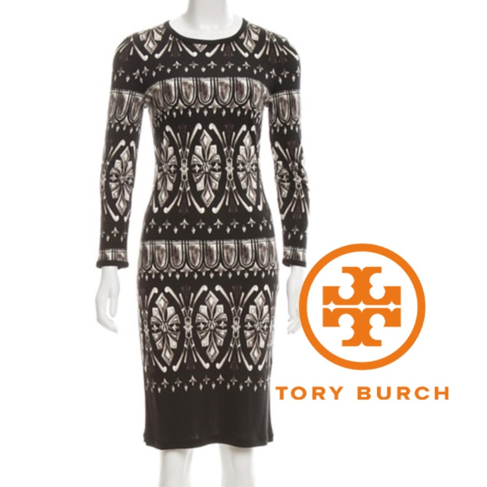 TORY BURCH $398 Silk Midi Dress XS